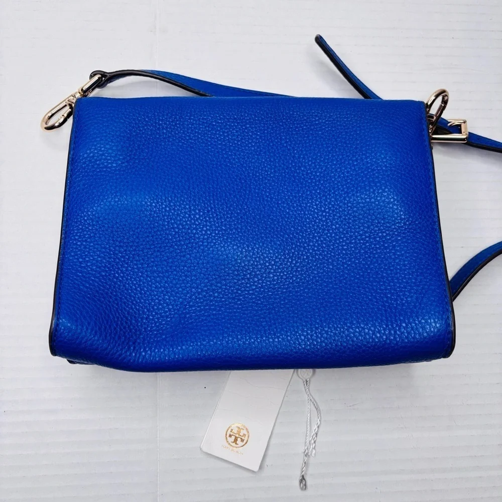 New TORY BURCH Blue Bombe T Combo Crossbody Bag